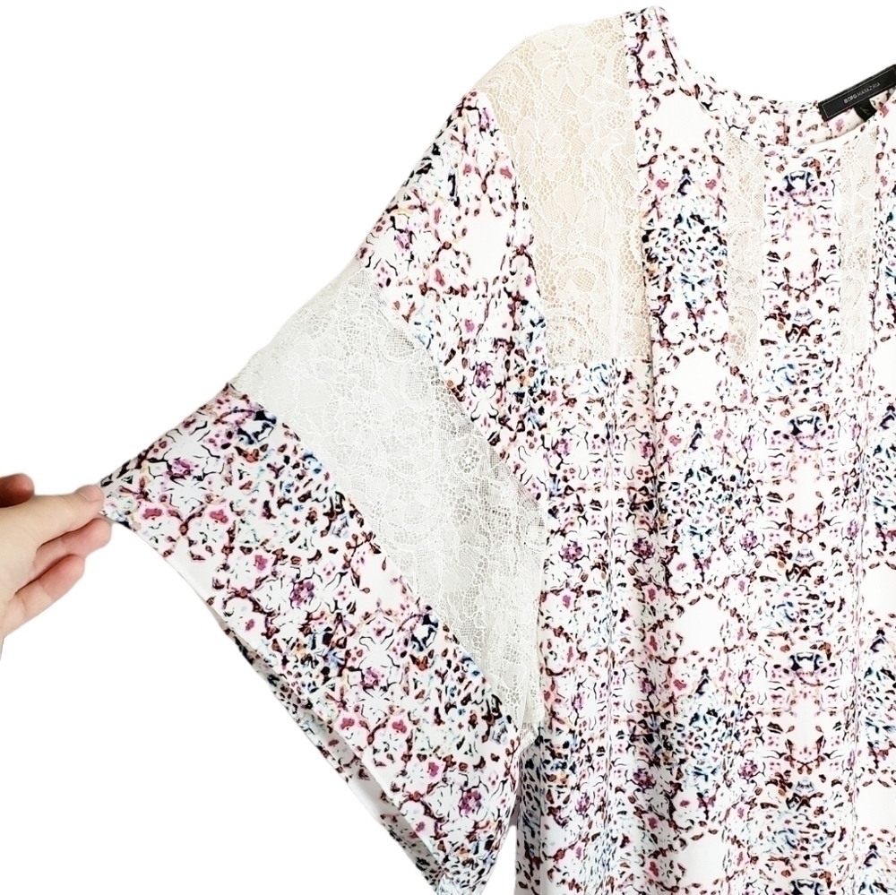 BCBGMaxAzria Susannah Print Blocked Kaftan Dress - Picture 3 of 6